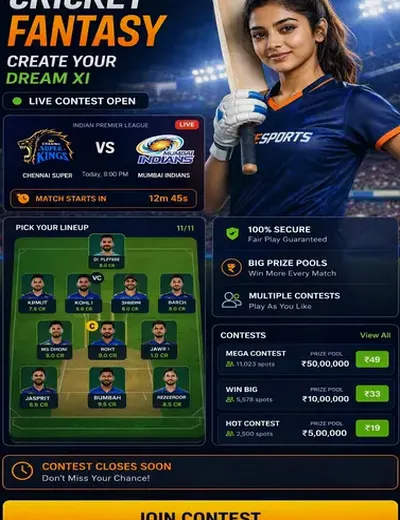 CoroaPlay365 (coroa Play365) fantasy cricket & matchday visual 3